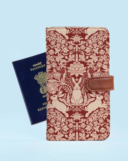 Printed Passport Cover | Modern Damask-Year Of The Rabbit